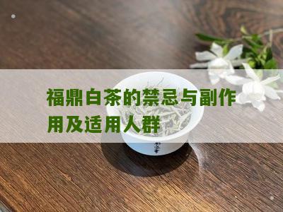 福鼎白茶的禁忌与副作用及适用人群