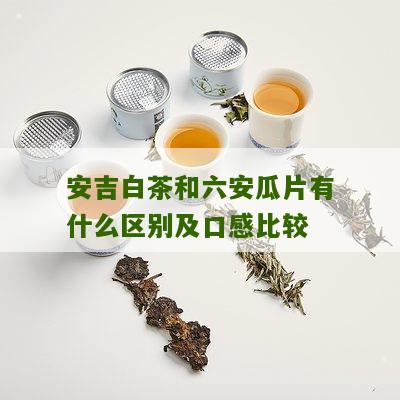 安吉白茶和六安瓜片有什么区别及口感比较