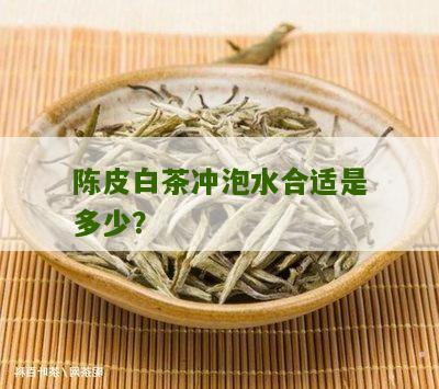 陈皮白茶冲泡水合适是多少？